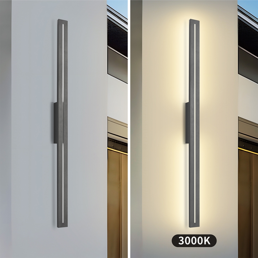 Brilagi - LED zunanja stenska svetilka LINEO LED/24W/230V 3000K IP65 100 cm antracit CRI 90