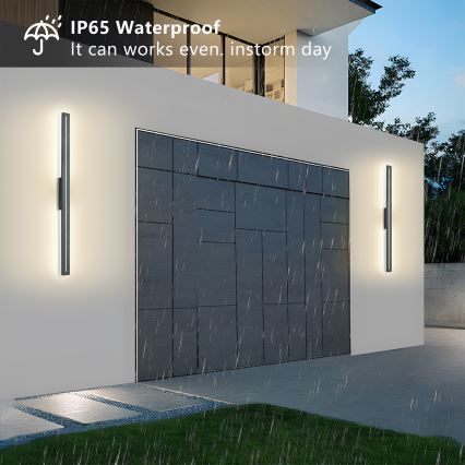 Brilagi - LED zunanja stenska svetilka LINEO LED/24W/230V 3000K IP65 100 cm antracit CRI 90