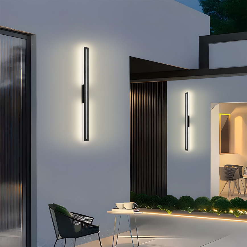 Brilagi - LED zunanja stenska svetilka LINEO LED/24W/230V 3000K IP65 100 cm črna CRI 90