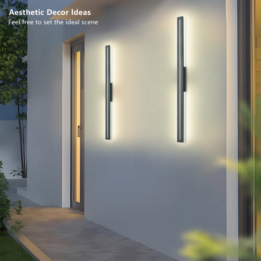 Brilagi - LED zunanja stenska svetilka LINEO LED/24W/230V 4000K IP65 100 cm antracit CRI 90