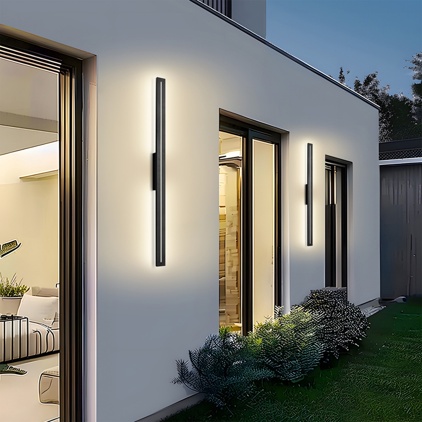 Brilagi - LED zunanja stenska svetilka LINEO LED/24W/230V 4000K IP65 100 cm črna CRI 90
