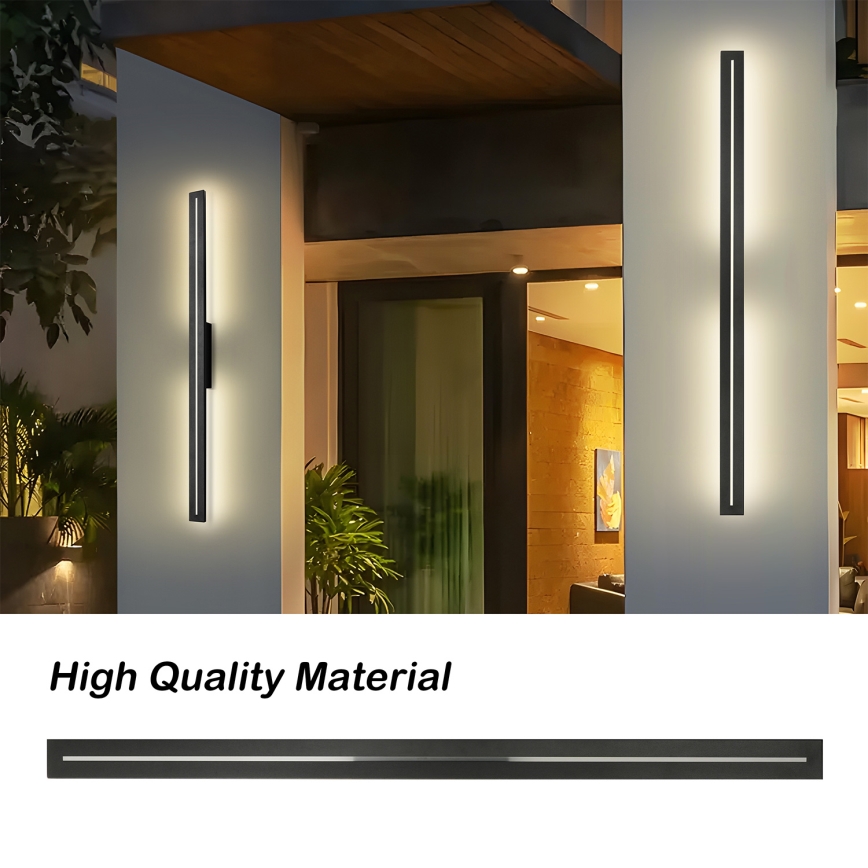 Brilagi - LED zunanja stenska svetilka LINEO LED/24W/230V 4000K IP65 100 cm črna CRI 90