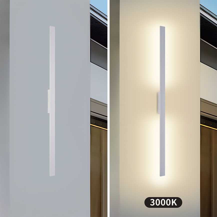 Brilagi - LED zunanja stenska svetilka LUNA LED/24W/230V 3000K IP65 100 cm bela CRI 90