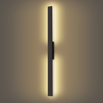 Brilagi - LED zunanja stenska svetilka LUNA LED/24W/230V 3000K IP65 100 cm črna