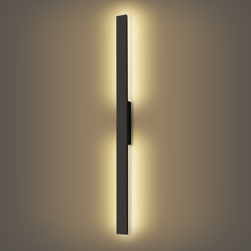 Brilagi - LED zunanja stenska svetilka LUNA LED/24W/230V 3000K IP65 100 cm črna