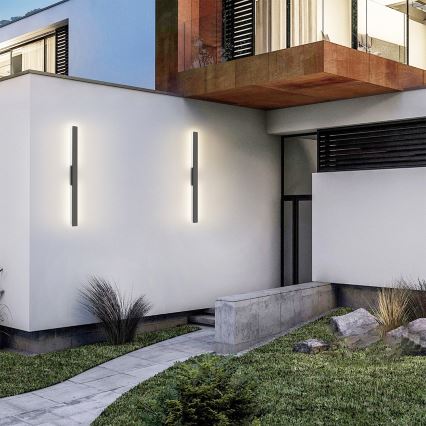 Brilagi - LED zunanja stenska svetilka LUNA LED/24W/230V 3000K IP65 100 cm antracit CRI 90