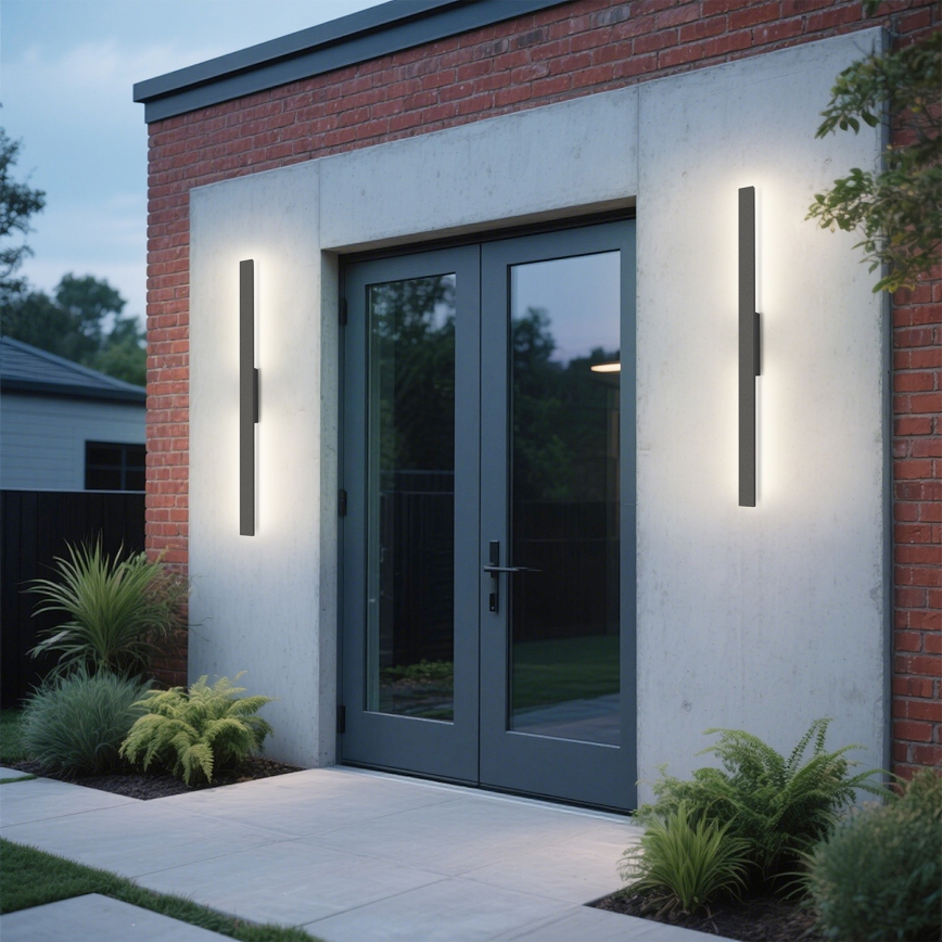 Brilagi - LED zunanja stenska svetilka LUNA LED/24W/230V 3000K IP65 100 cm antracit CRI 90