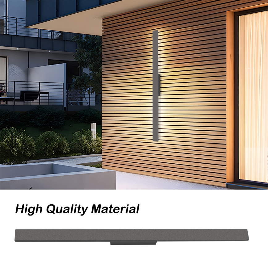 Brilagi - Zunanja LED stenska svetilka LUNA LED/24W/230V 4000K IP65 100 cm antracit CRI 90