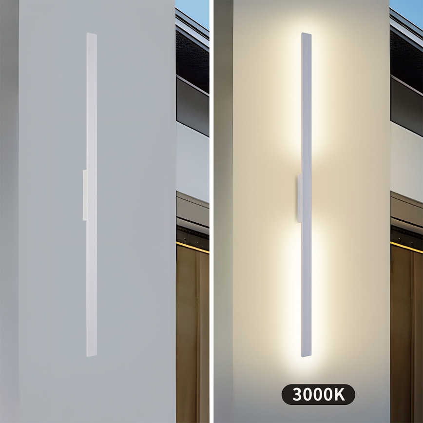 Brilagi - LED zunanja stenska svetilka LUNA LED/30W/230V 3000K IP65 150 cm bela CRI 90