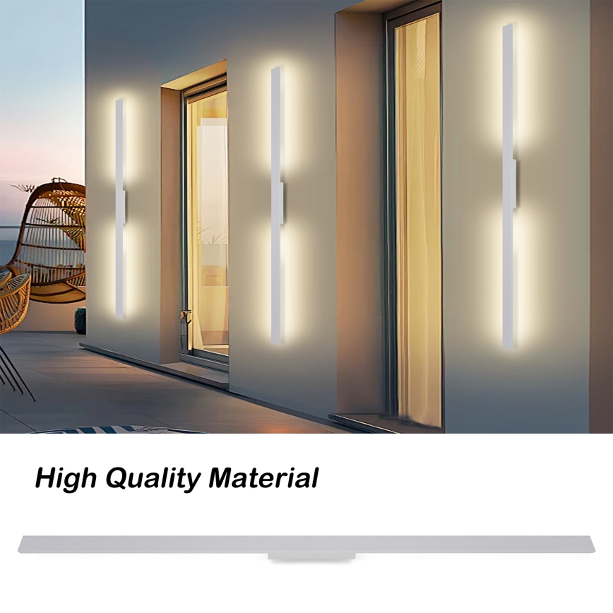 Brilagi - LED zunanja stenska svetilka LUNA LED/30W/230V 3000K IP65 150 cm bela CRI 90