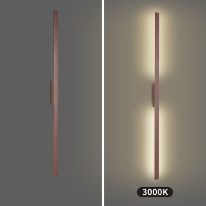 Brilagi - LED zunanja stenska svetilka LUNA LED/30W/230V 3000K IP65 150 cm rjava CRI 90