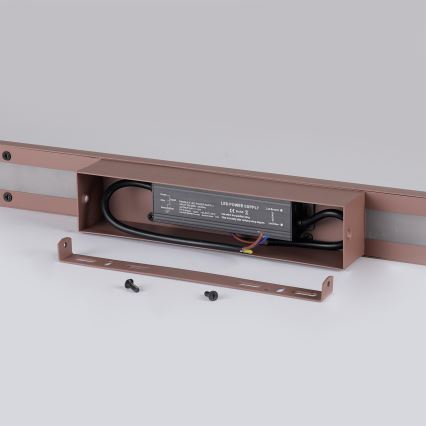 Brilagi - LED zunanja stenska svetilka LUNA LED/30W/230V 3000K IP65 150 cm rjava CRI 90