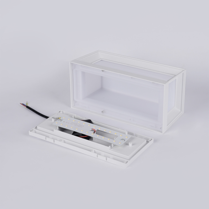 Brilagi - LED zunanja stenska svetilka PARKER LED/12W/230V bela IP44