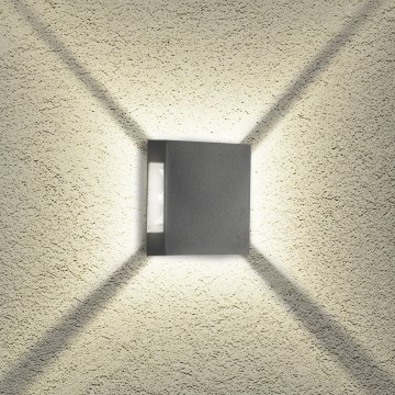 Brilagi - LED zunanja stenska svetilka QUADRAY LED/4W/230V antracit IP65