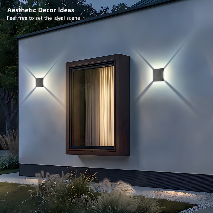 Brilagi - LED zunanja stenska svetilka QUADRAY LED/4W/230V antracit IP65