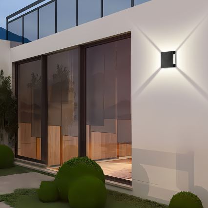 Brilagi - LED zunanja stenska svetilka QUADRAY LED/4W/230V črna IP65