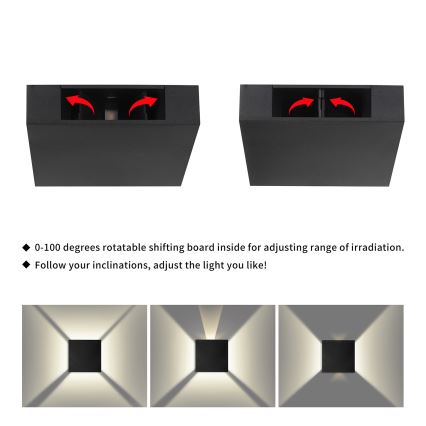 Brilagi - LED zunanja stenska svetilka QUADRAY LED/4W/230V črna IP65