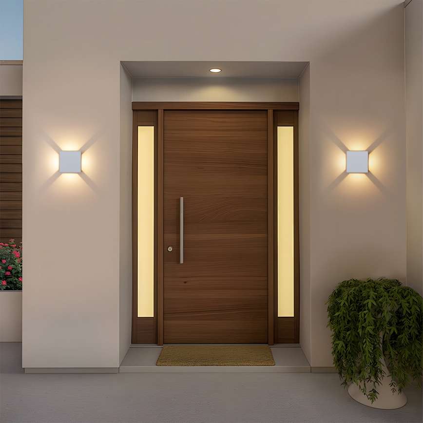 Brilagi - LED zunanja stenska svetilka QUADRAY LED/6W/230V bela IP54