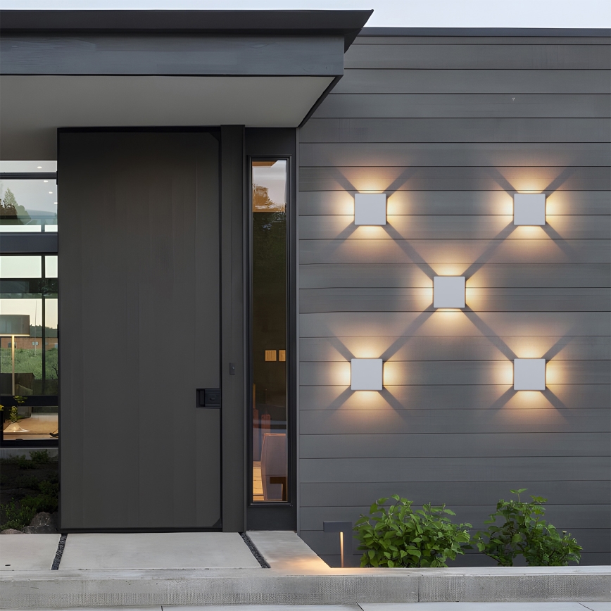 Brilagi - LED zunanja stenska svetilka QUADRAY LED/6W/230V bela IP54