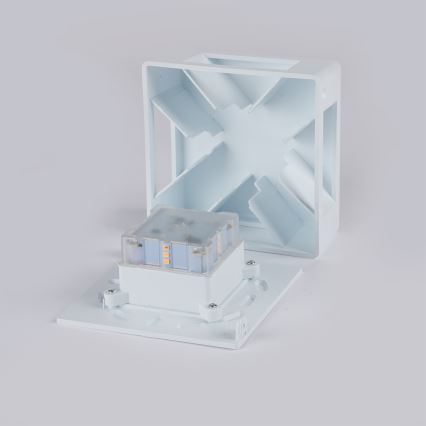 Brilagi - LED zunanja stenska svetilka QUADRAY LED/6W/230V bela IP54