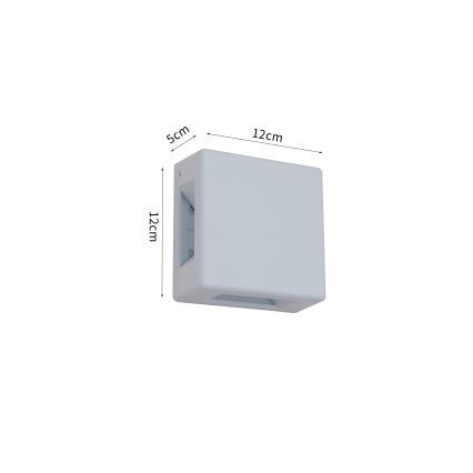 Brilagi - LED zunanja stenska svetilka QUADRAY LED/6W/230V bela IP54