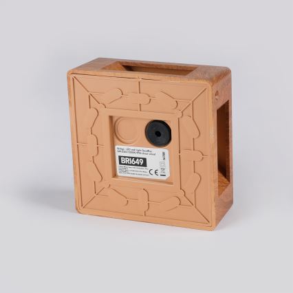 Brilagi - LED zunanja stenska svetilka QUADRAY LED/6W/230V, lesni dekor, IP54