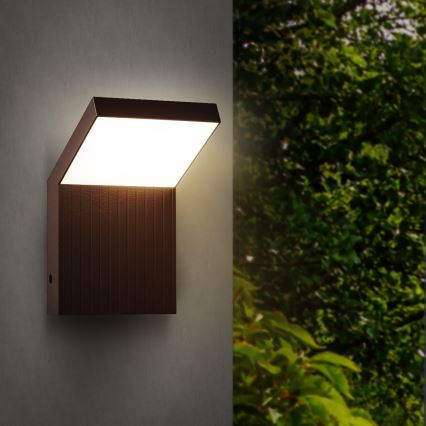 Brilagi - LED zunanja stenska svetilka RIANO LED/8W/230V rjava IP65