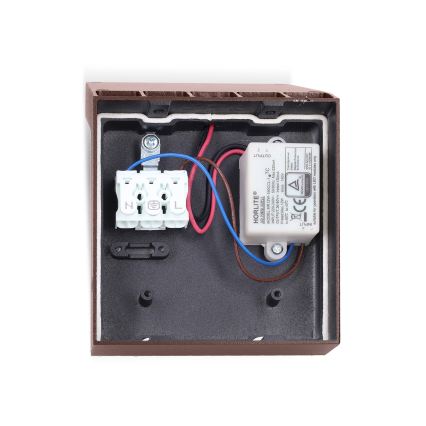 Brilagi - LED zunanja stenska svetilka RIANO LED/8W/230V rjava IP65