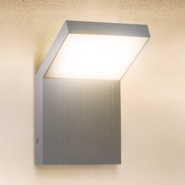 Brilagi - LED zunanja stenska svetilka RIANO LED/8W/230V srebrna IP65