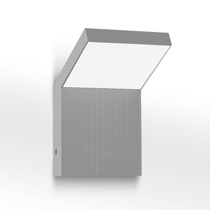 Brilagi - LED zunanja stenska svetilka RIANO LED/8W/230V srebrna IP65
