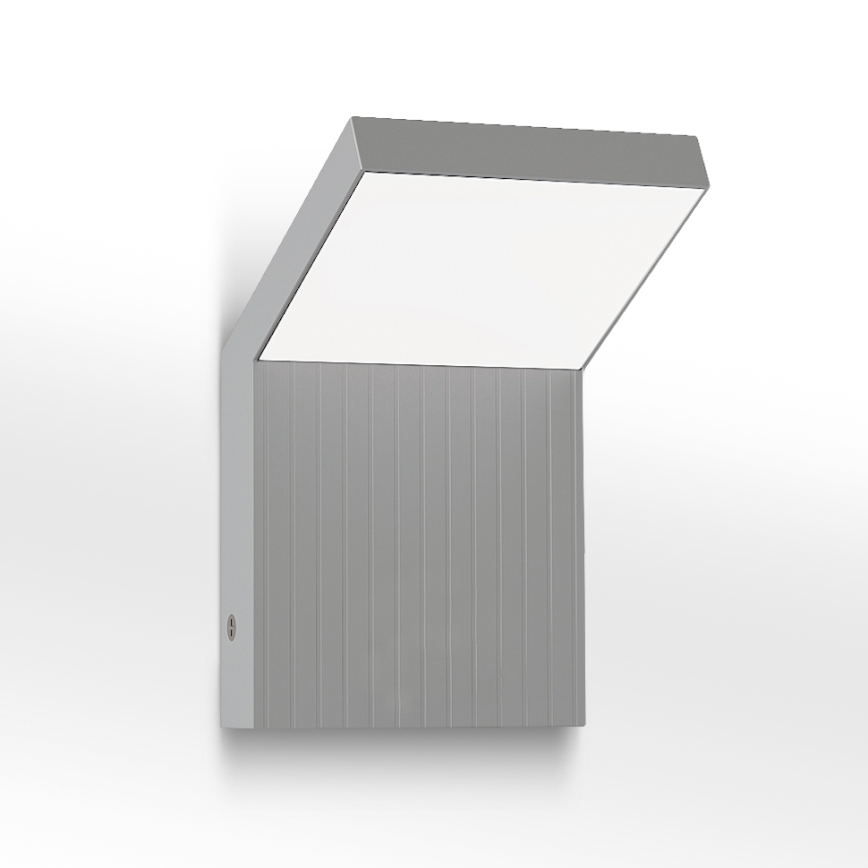 Brilagi - LED zunanja stenska svetilka RIANO LED/8W/230V srebrna IP65