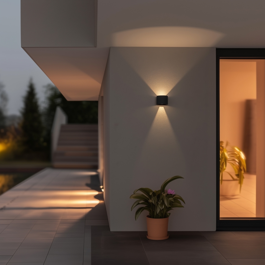 Brilagi - LED Zunanja stenska svetilka RONDO LED/6W/230V antracit IP54