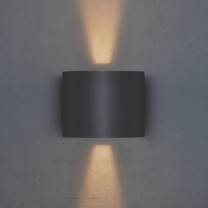 Brilagi - LED Zunanja stenska svetilka RONDO LED/6W/230V antracit IP54