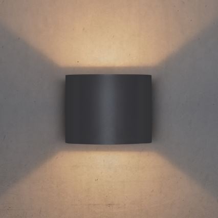 Brilagi - LED Zunanja stenska svetilka RONDO LED/6W/230V antracit IP54