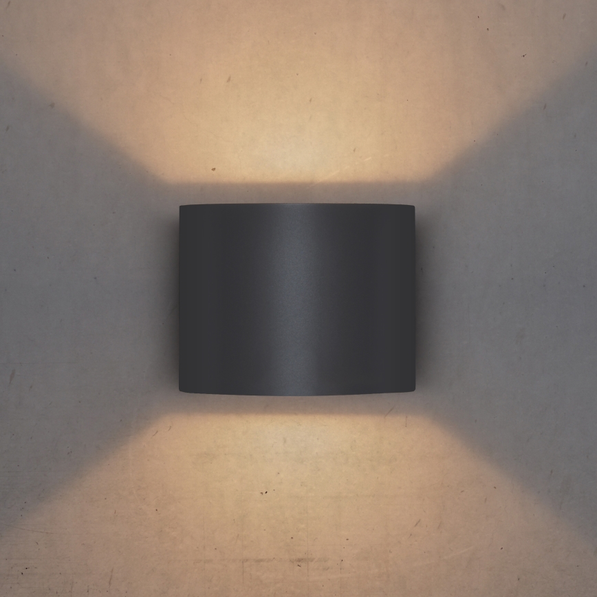 Brilagi - LED Zunanja stenska svetilka RONDO LED/6W/230V antracit IP54