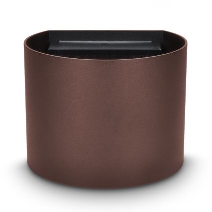 Brilagi - LED zunanja stenska svetilka RONDO LED/6W/230V rjava IP54