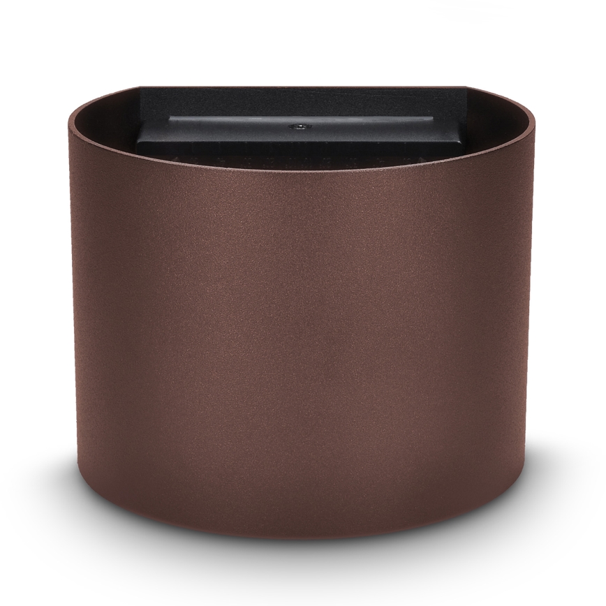 Brilagi - LED zunanja stenska svetilka RONDO LED/6W/230V rjava IP54