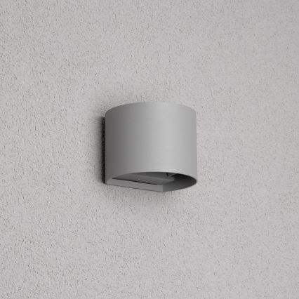 Brilagi - LED Zunanja stenska svetilka RONDO LED/6W/230V siva IP54