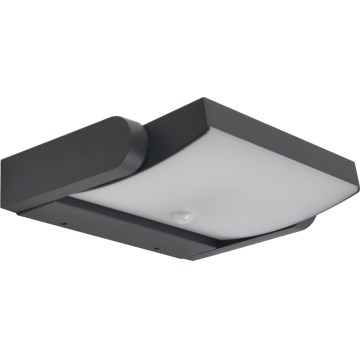 Brilagi - LED zunanja stenska svetilka s senzorjem ANKLE LED/18W/230V 3000K IP65 antracitna