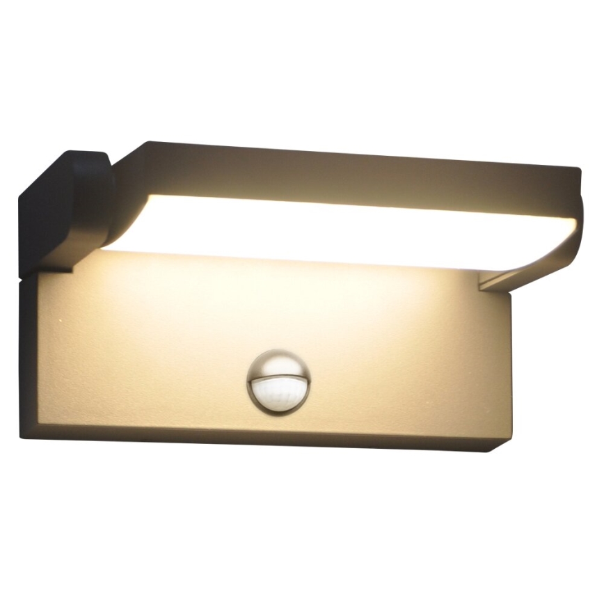 Brilagi - LED Zunanja stenska svetilka s senzorjem ANKLE LED/18W/230V 3000K IP65 antracit