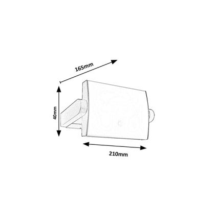 Brilagi - LED zunanja stenska svetilka s senzorjem ANKLE LED/18W/230V 4000K IP65 antracit