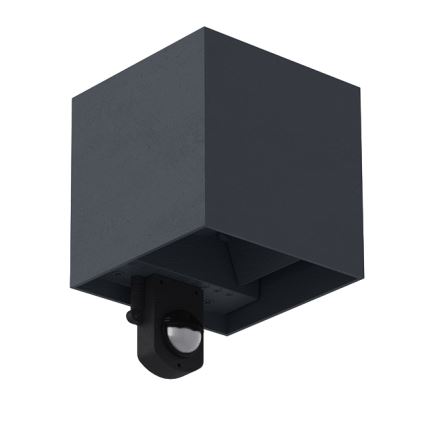 Brilagi - LED zunanje stensko svetilo s senzorjem CUBE LED/6W/230V antracitno IP65