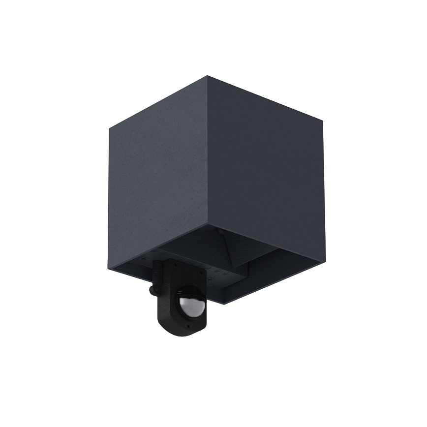 Brilagi - LED zunanje stensko svetilo s senzorjem CUBE LED/6W/230V antracitno IP65