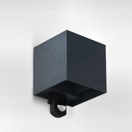 Brilagi - LED zunanje stensko svetilo s senzorjem CUBE LED/6W/230V antracitno IP65