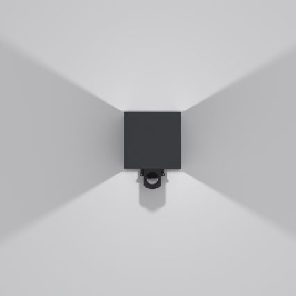 Brilagi - LED zunanje stensko svetilo s senzorjem CUBE LED/6W/230V antracitno IP65
