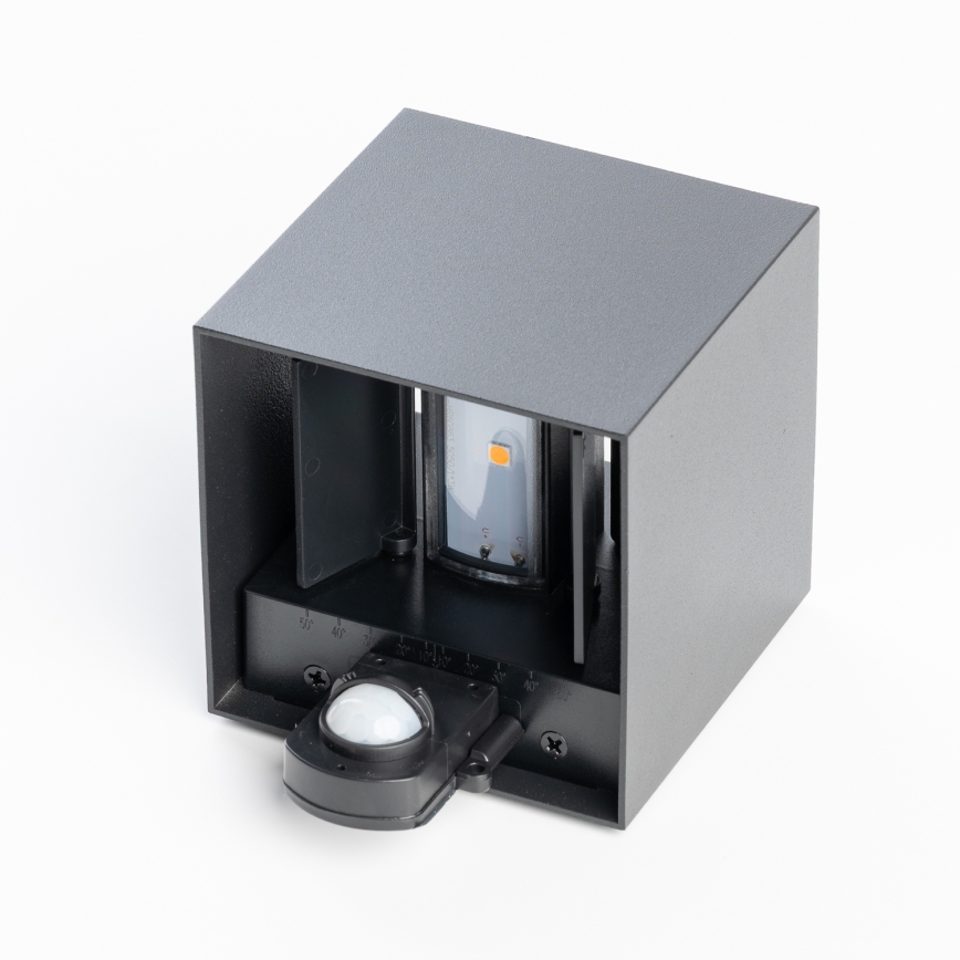 BRILAGI - LED zunanje stensko svetilo s senzorjem CUBE LED/6W/230V antracitno IP65