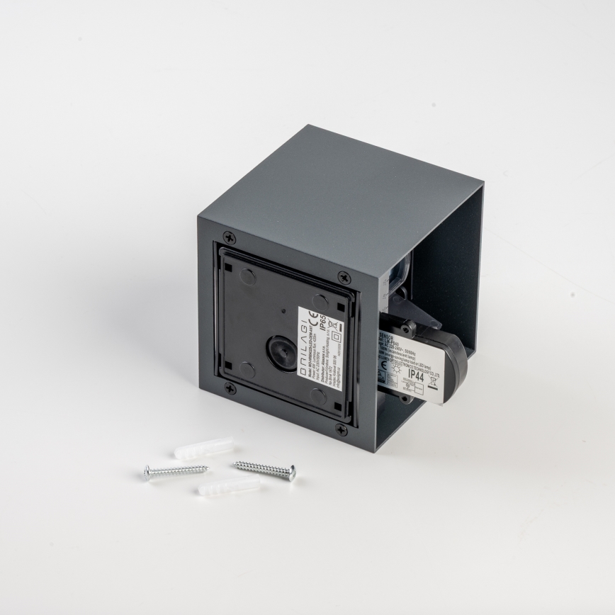 BRILAGI - LED zunanje stensko svetilo s senzorjem CUBE LED/6W/230V antracitno IP65