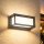 Brilagi - LED zunanja stenska svetilka s senzorjem PARKER LED/12W/230V antracit IP44