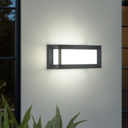 Brilagi - LED zunanja stenska svetilka s senzorjem PARKER LED/12W/230V antracit IP44