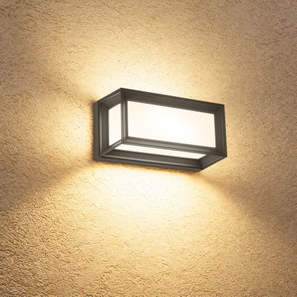 Brilagi - LED zunanja stenska svetilka s senzorjem PARKER LED/12W/230V antracit IP44